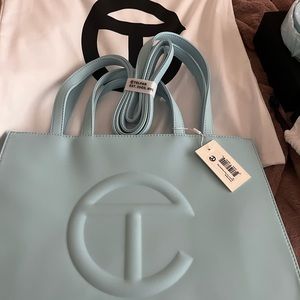 AUTHENTIC TELFAR SHOPPING BAG AND BELT